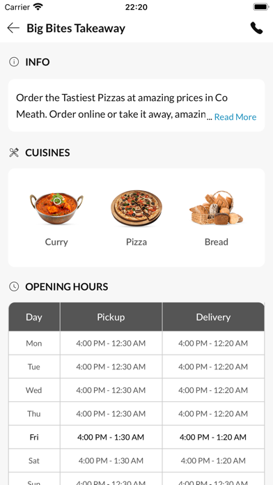 Big Bites Takeaway Screenshot