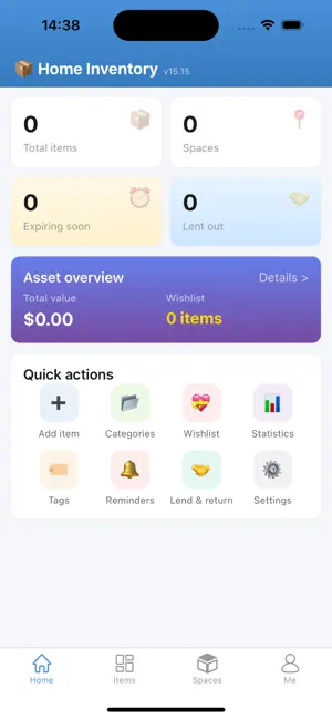 Home Stuff Inventory Tracker screenshot 1