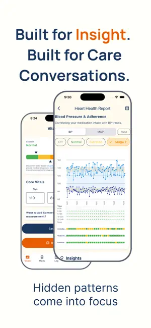 SteadyStat BP & Medication Log screenshot 1
