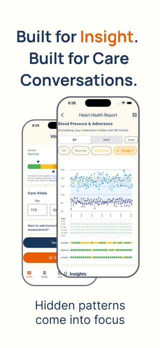 SteadyStat BP & Medication Log Screenshot 1 of 6