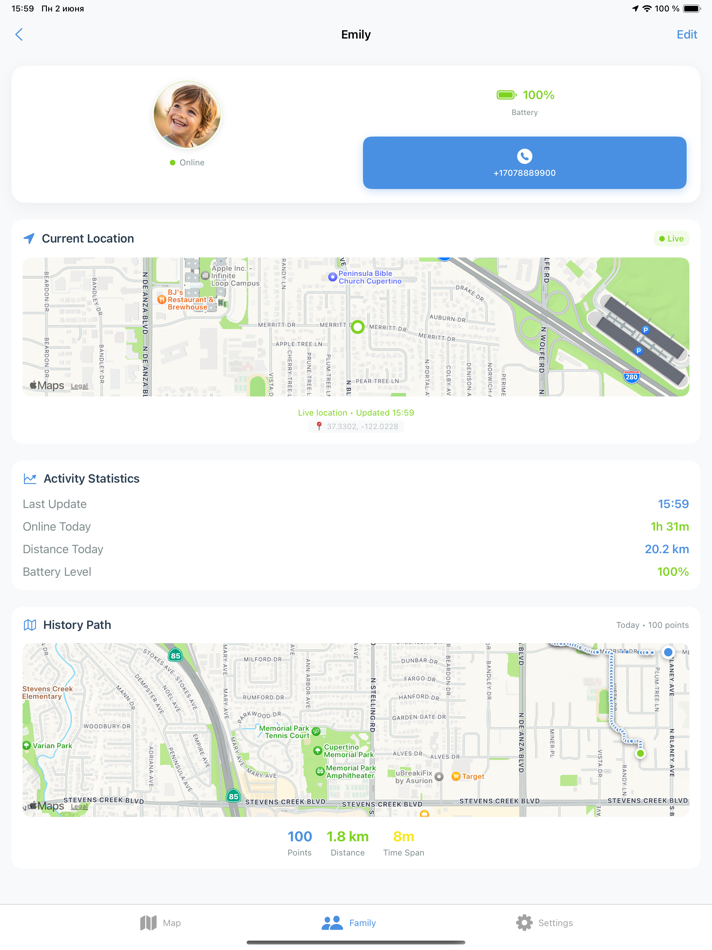 #2. Find My Kids: Location Tracker (iOS) By: Mert KESER