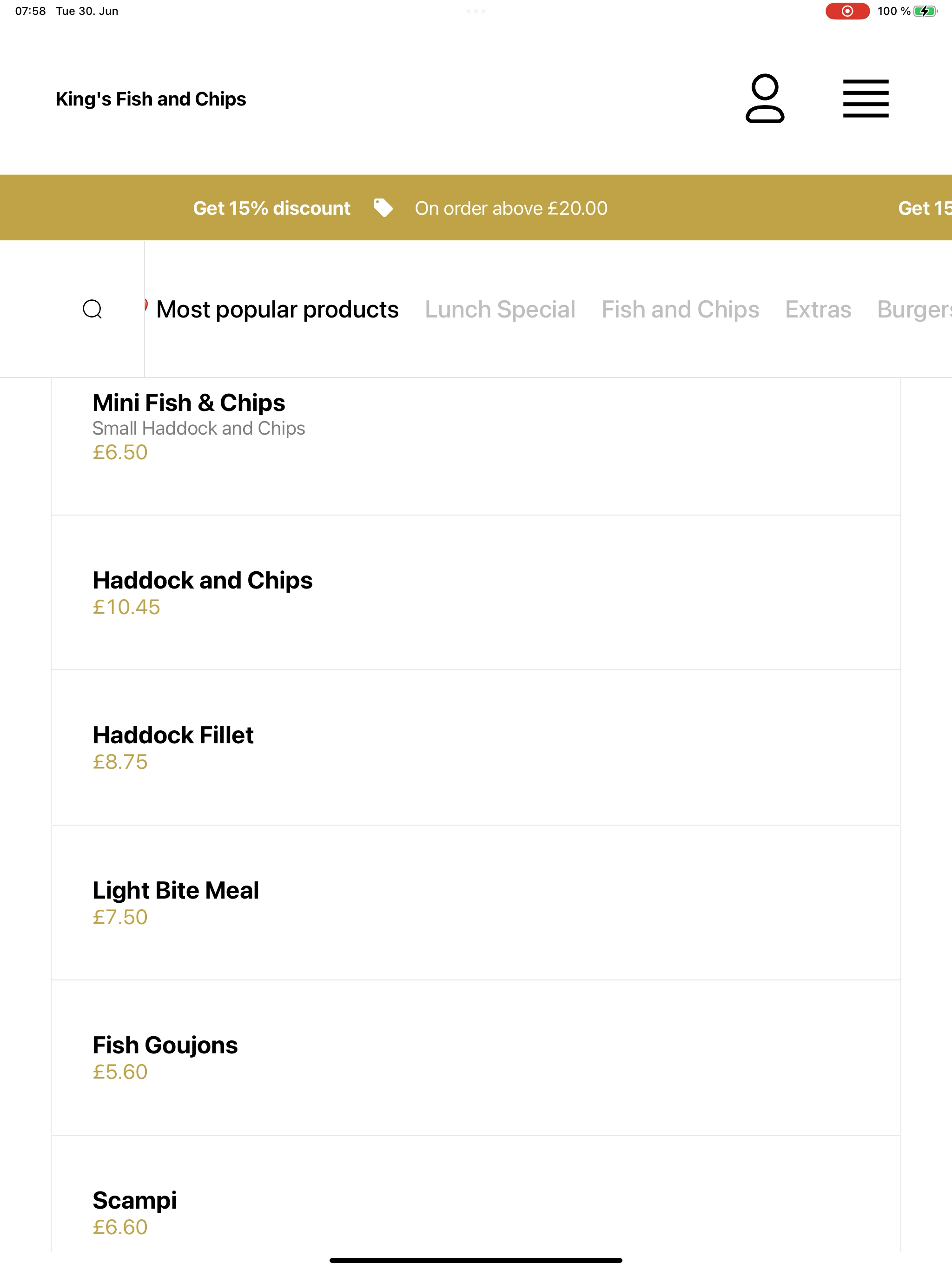 King's Fish and Chips screenshot 13