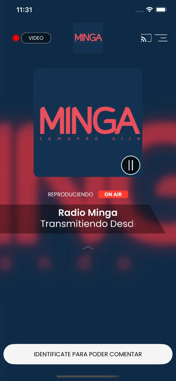 Screenshot #1 pour Radio MINGA