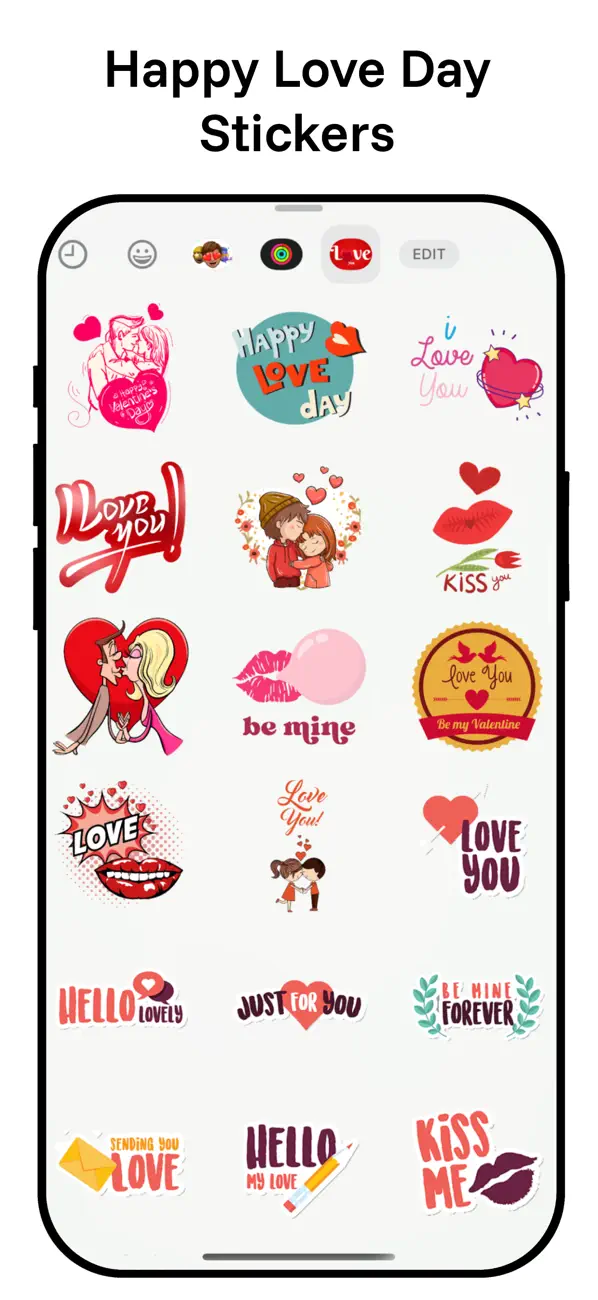 Screenshot #2 pour Happy Love Day Stickers