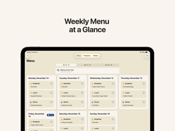 Plantry — Menu For Your Family iPad screenshot