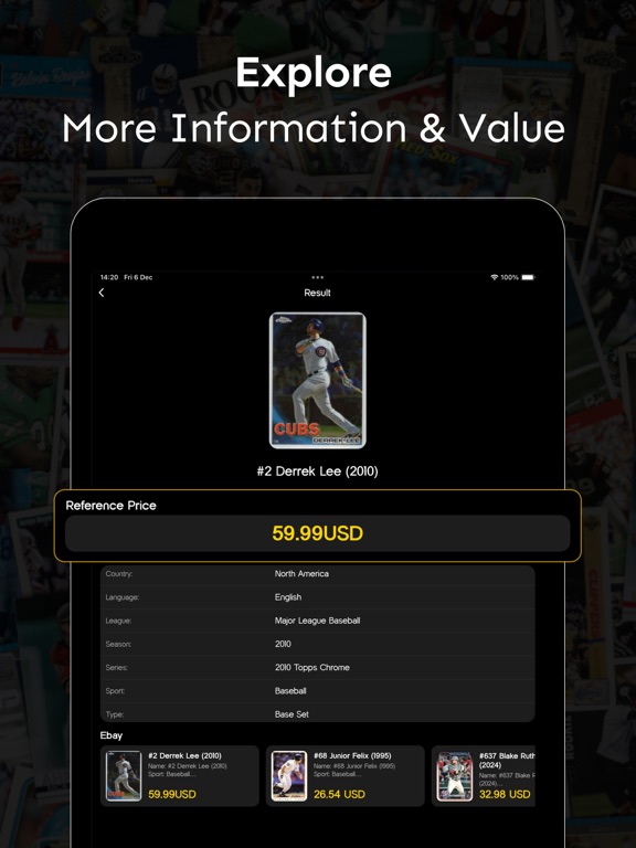 Screenshot #6 pour Sports Card Scanner Card Price