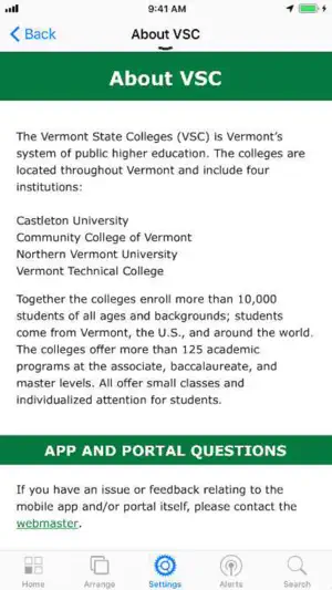 VSC Portal screenshot 2