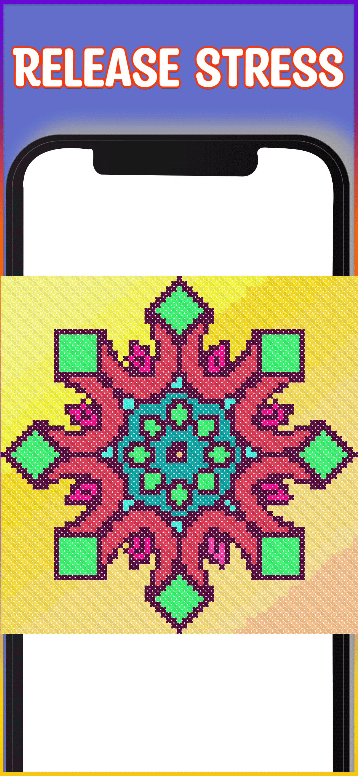 Mandala Cross Stitch Coloring screenshot 5