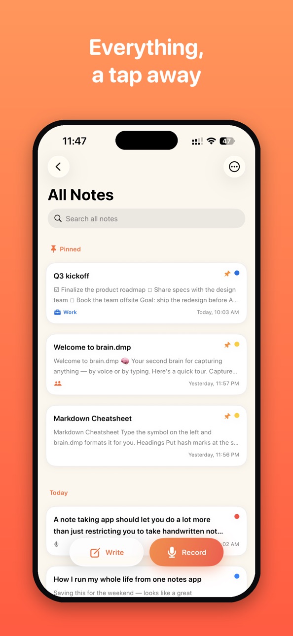 iPhone screenshot