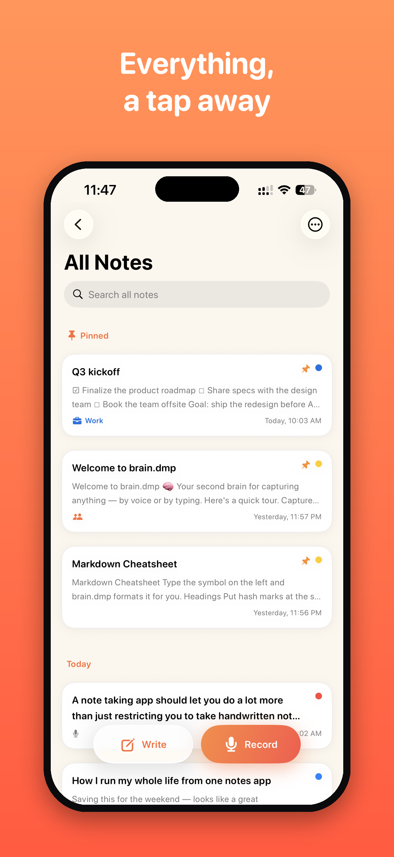 Brain.dmp: Notes & Voice Memos screenshot 8