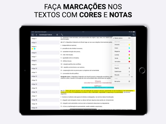 Vade Mecum 2026 Direito Brasil iPad screenshot 3 - Reference app