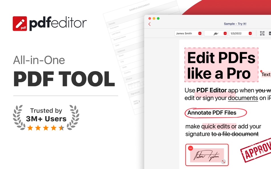 #1. PDF Editor, Filler, Reader Pro (macOS) โดย: Crowded Road