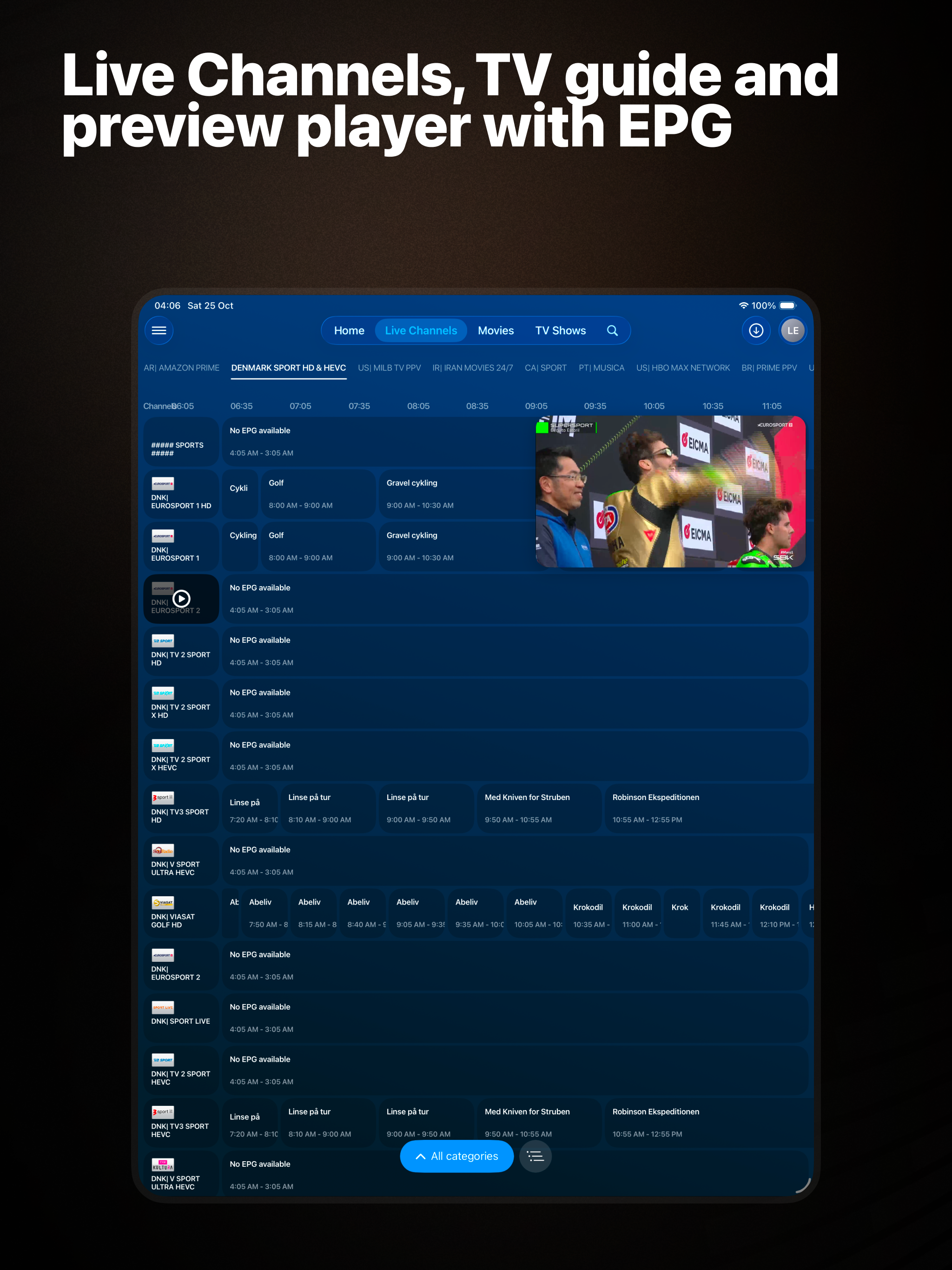 AnyTV - IPTV Smart Player screenshot 13