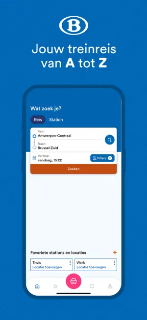 NMBS : Trein info & tickets iPhone screenshot 1