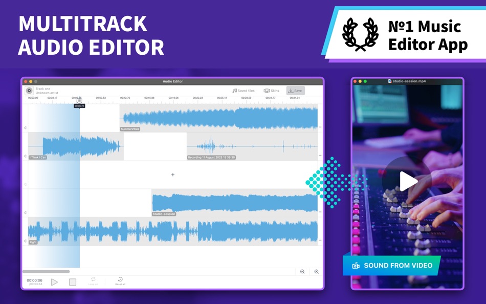 #1. Audio Editor - Record & Edit (macOS) 由: Music Paradise, LLC