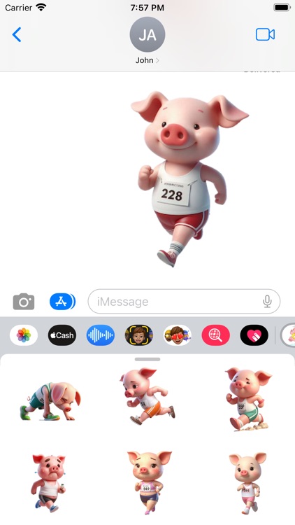 Marathon Piglet Stickers screenshot-4