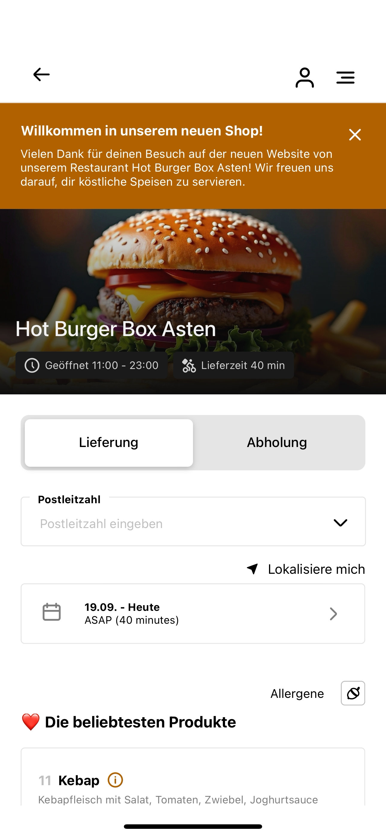 Hot Burger Box