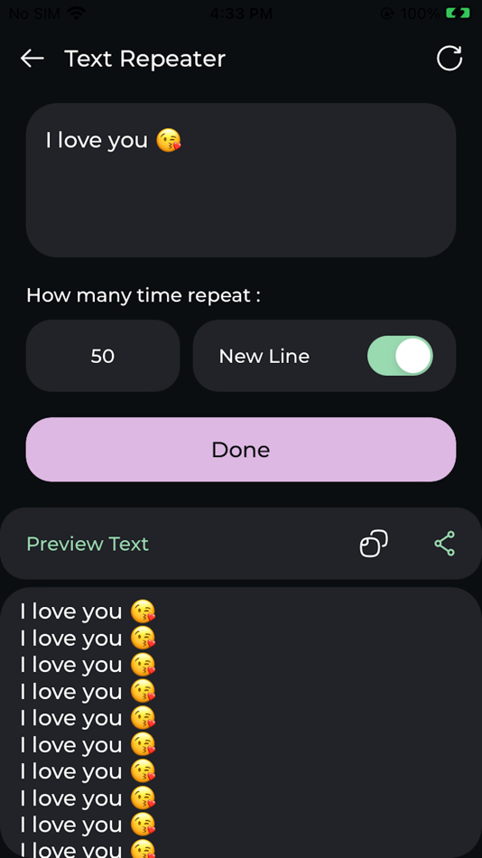 #3. Text Repeater - Retext Message (iOS) By: Reva Desai
