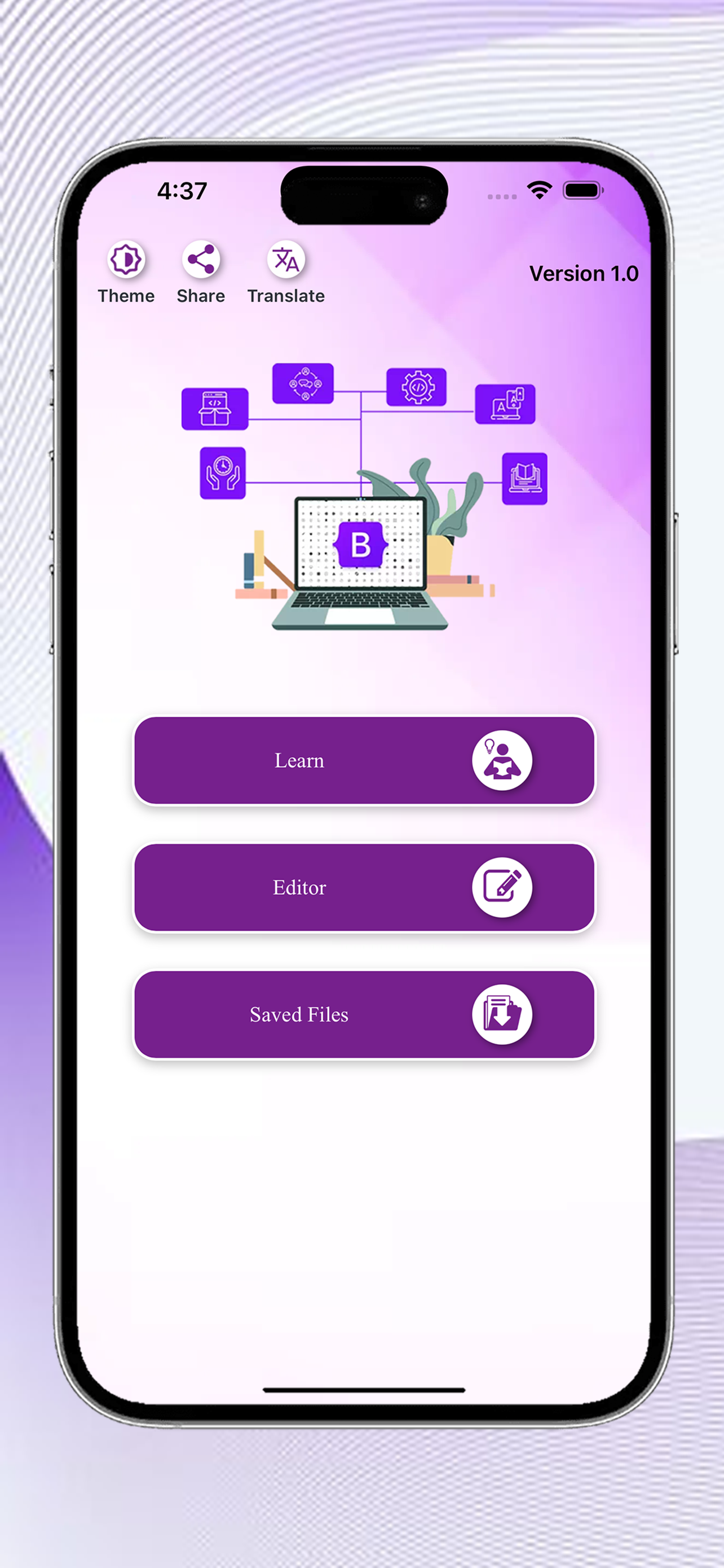 Bootstrap Code Play screenshot 2