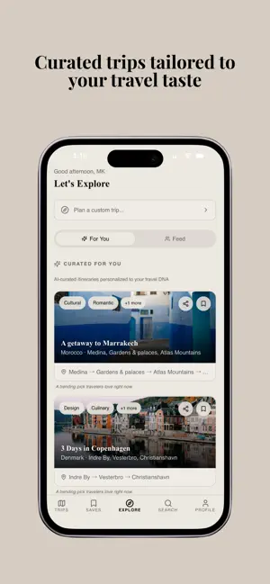 Reis - Travel, Curated screenshot 1