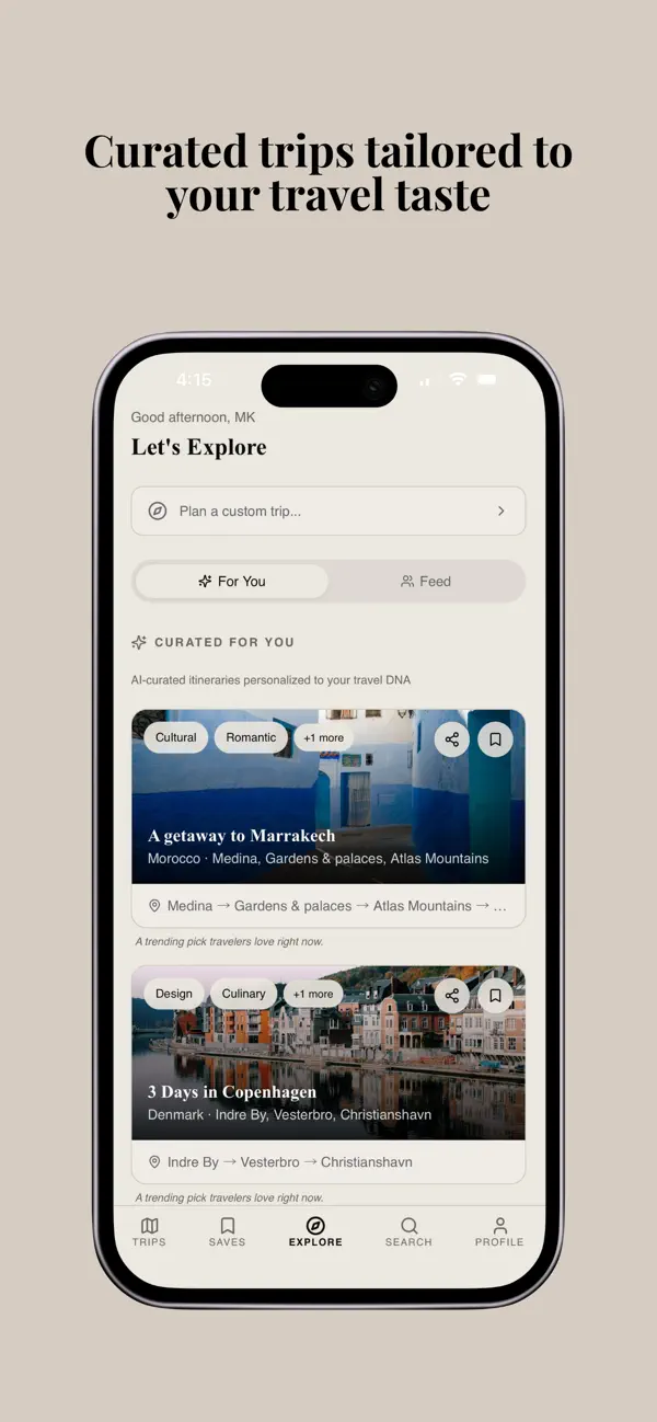 Screenshot #1 pour Reis - Travel, Curated