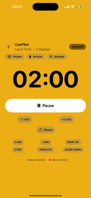 CuePilot: Remote Stage Timer screenshot 2