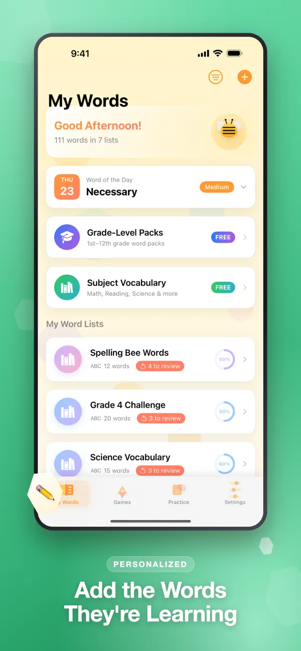 Screenshot #3 pour TopSpeller: Spelling Games