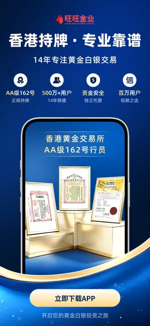 旺旺金业-黄金白银贵金属投资平台 screenshot 1
