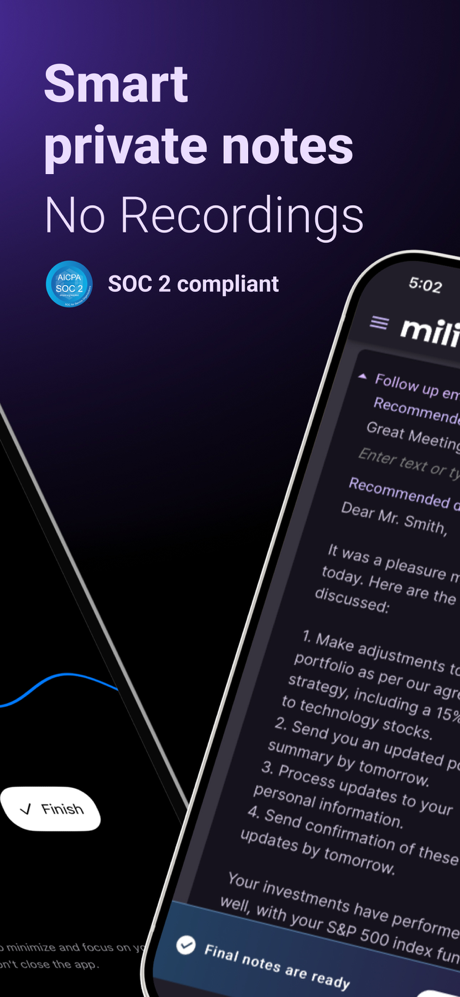 Mili: AI Meeting Assistant screenshot 2