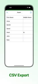 Contacts CSV Export screenshot