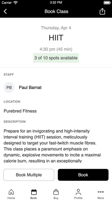 Purebred Fitness Screenshot