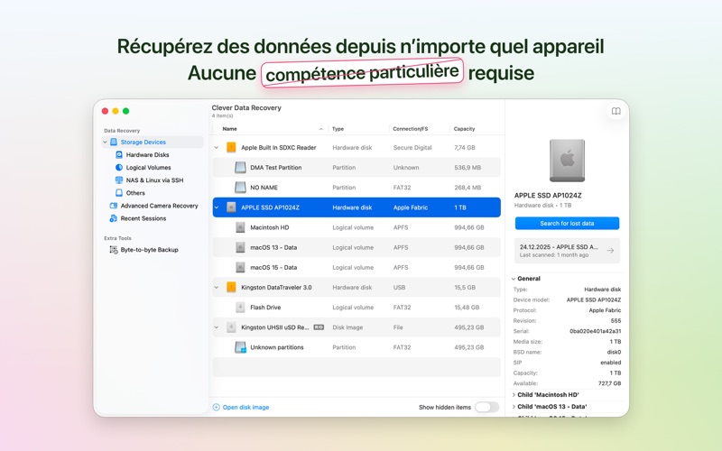 Screenshot #3 pour Clever Data Recovery
