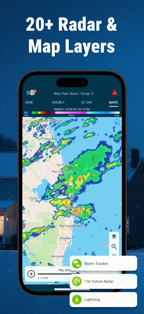 WeatherBug: Weather Forecast - Dynamic Map Layers
