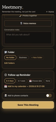 Meetmory screenshot 5