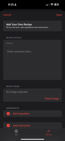 Family Recipes Catalog screenshot