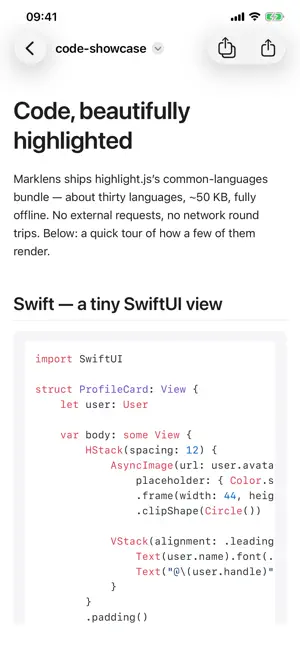 Marklens: Markdown Reader screenshot 3