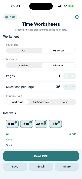 Time Worksheets Screenshot 2 of 4