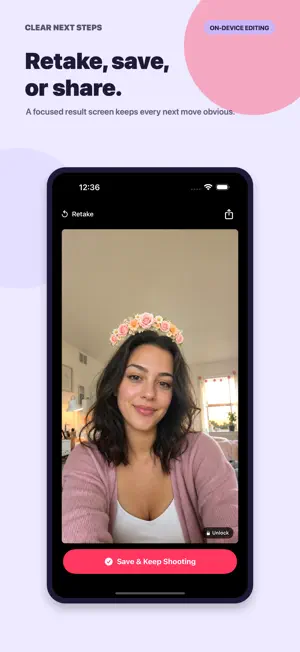 Rewind: Retro Selfie Camera screenshot 3