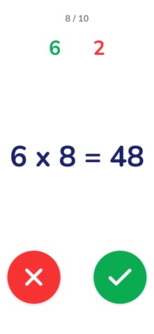 Times Tables: Multiplication iPhone screenshot