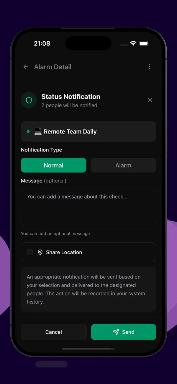 UpWatch: Group Alarms Screenshot 4