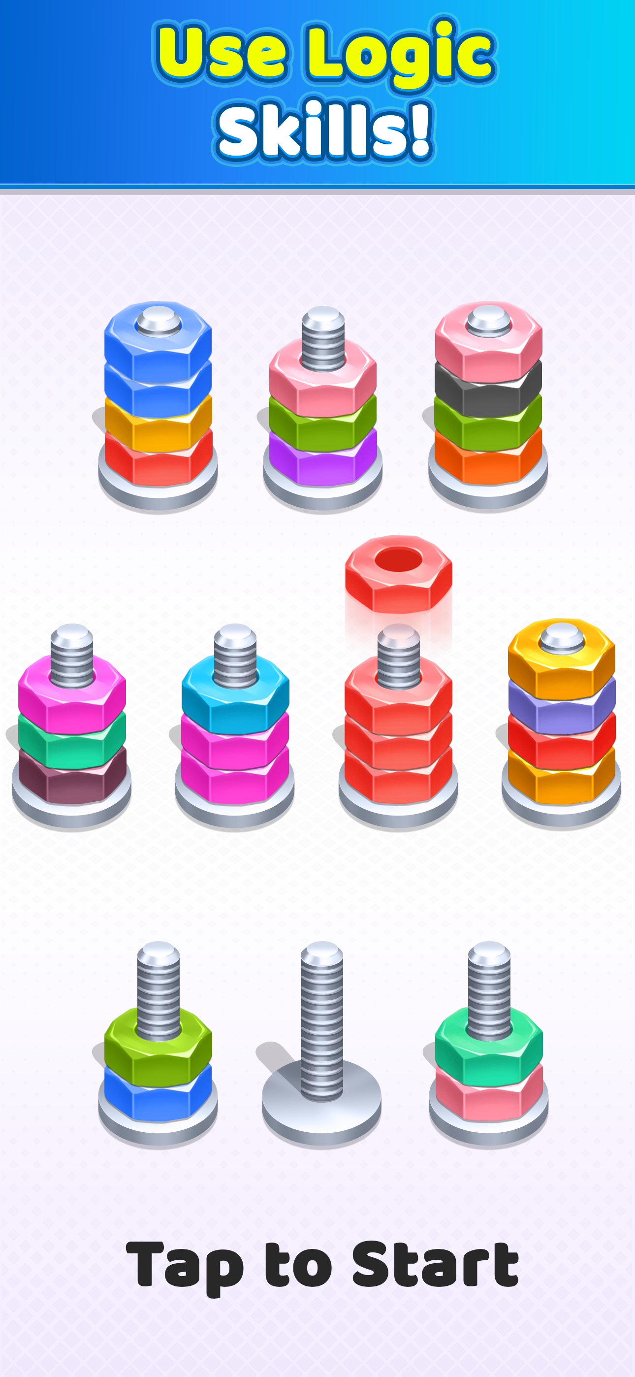 Nuts And Bolts Color Sort