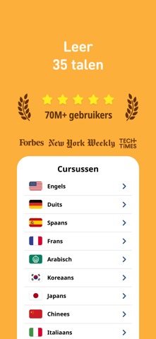 Leer 35 talen met FunEasyLearn iPhone screenshot 1