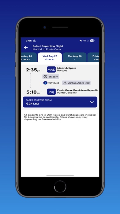 World2Fly iPhone screenshot 5 - Travel app