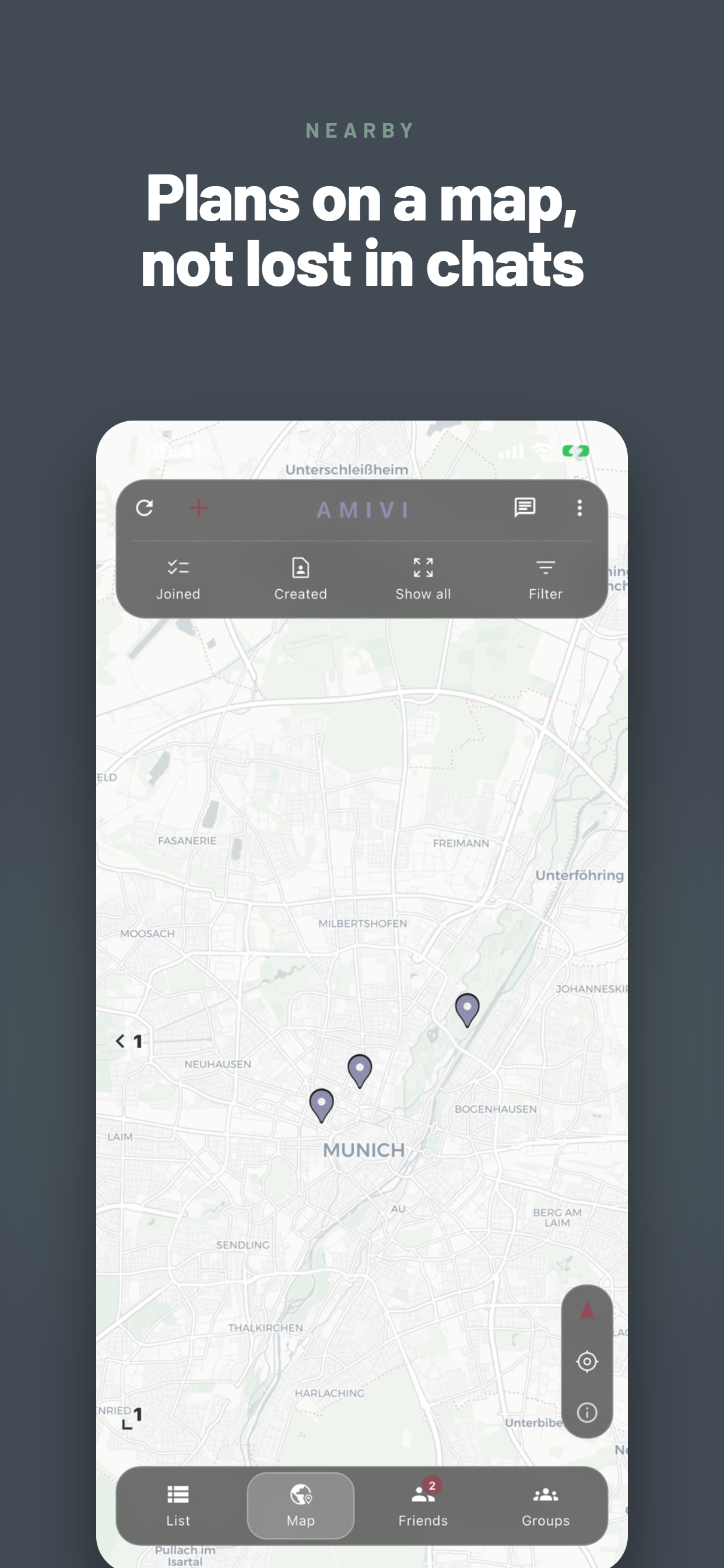 Amivi: Friends & Plans screenshot 2