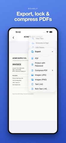 Scanly: Scanner & PDF Screenshot 5 of 6