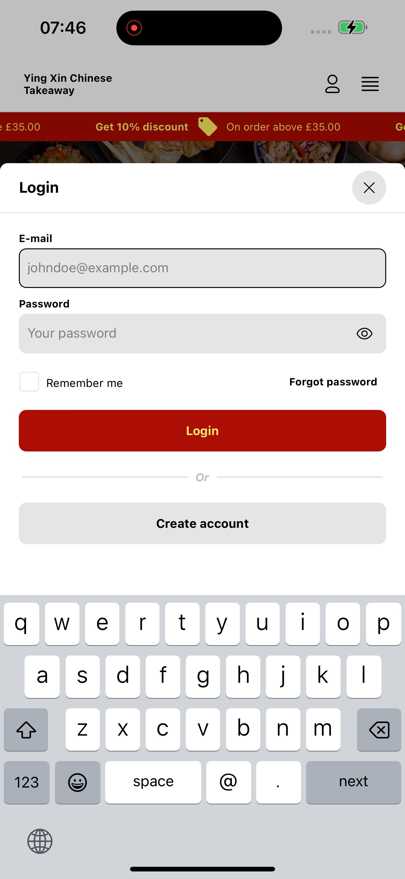 Screenshot 3 of Ying Xin Chinese Takeaway