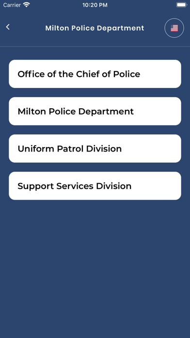City of Milton GA Police Dept Screenshot