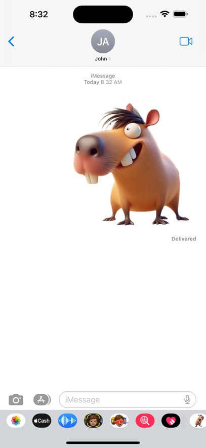 Wacky Capybara Stickers