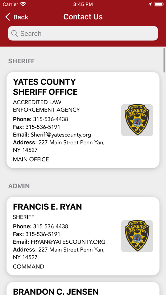 #2. Yates County Sheriff (iOS) 由: Yates County Sheriff Office