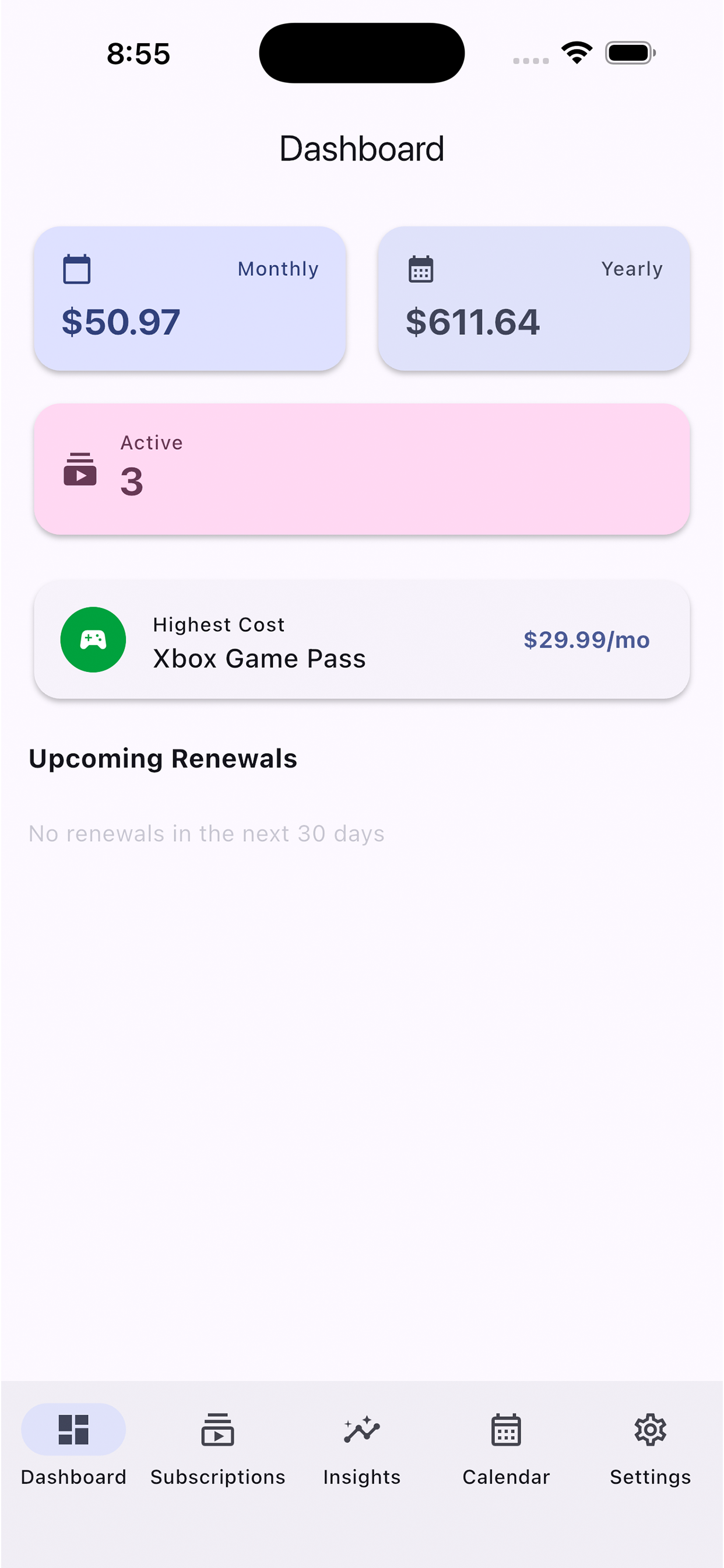 Subscription Tracker Manager screenshot 2